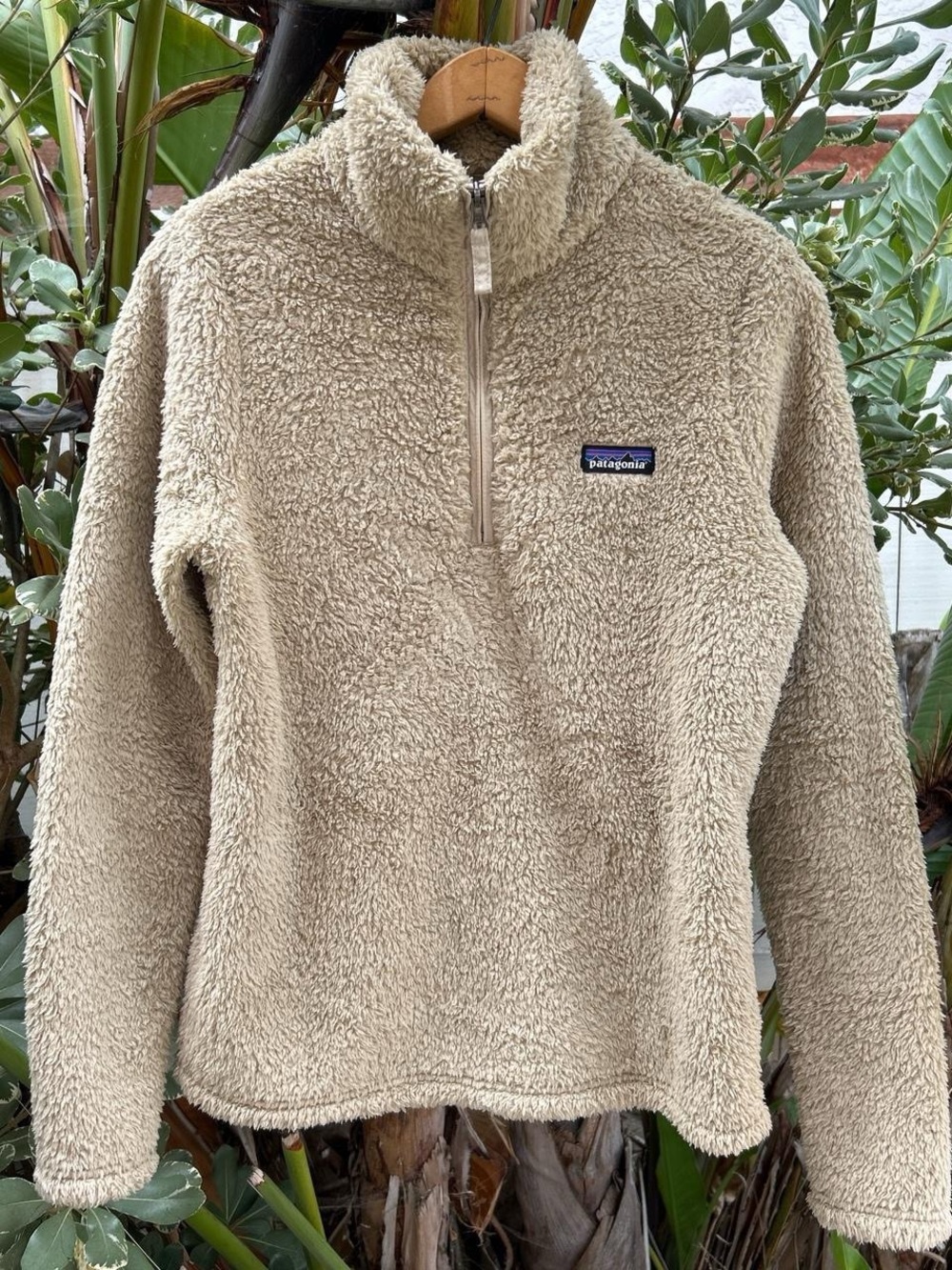 Patagonia 2018 Los Gatos 1/4 Zip Fleece Pullover Women’s S Beige